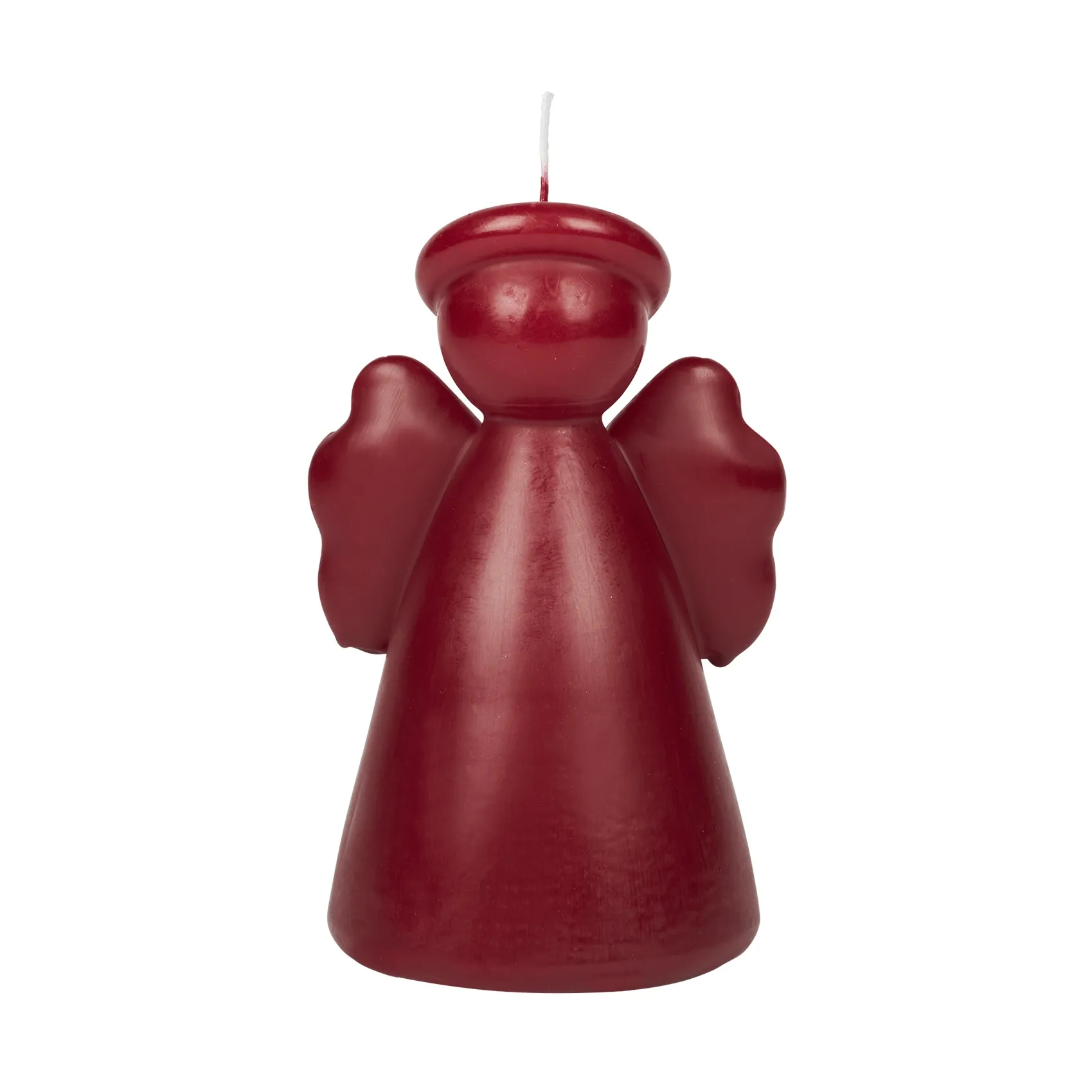 Angel sculpture candle 14 cm, Burgundy Broste Copenhagen