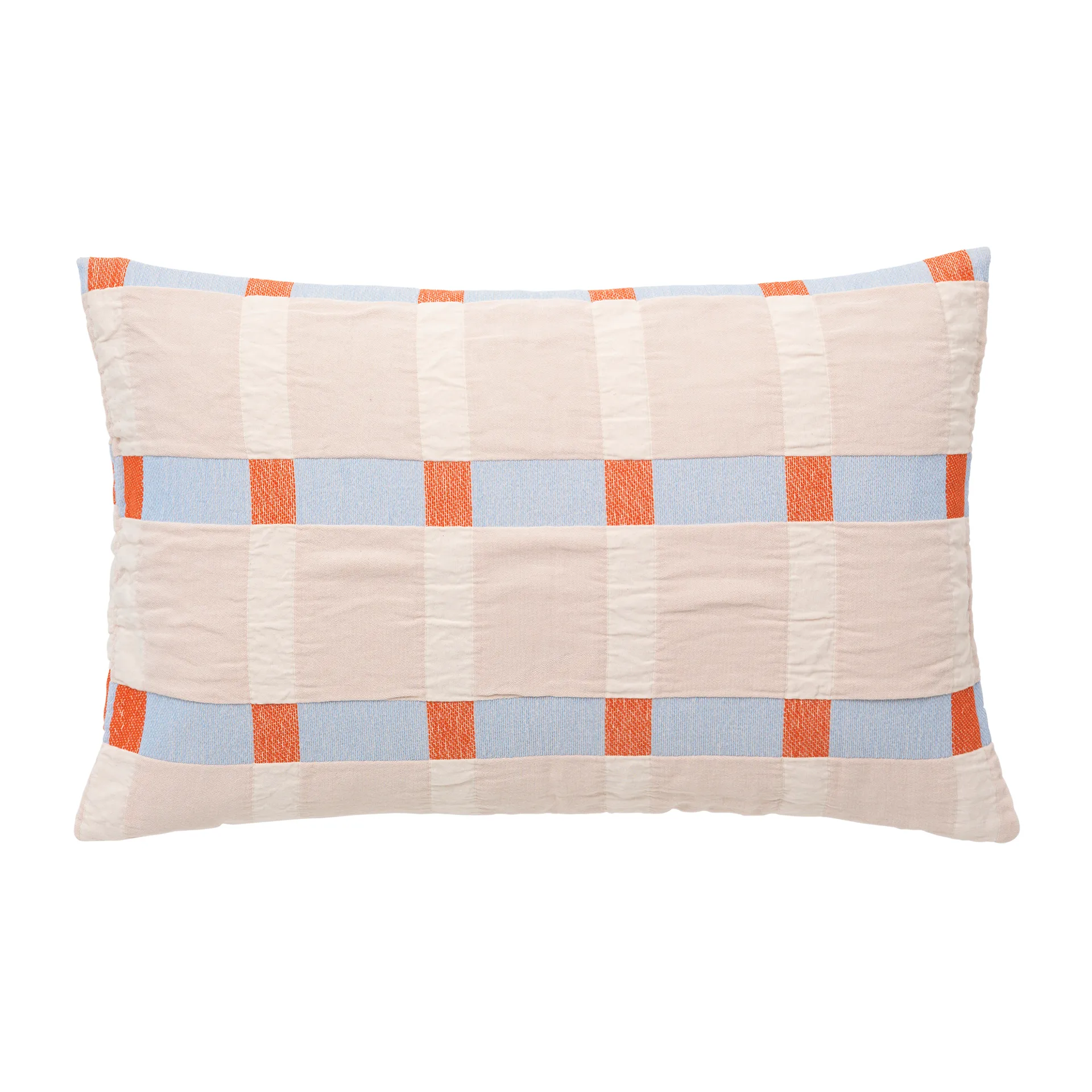 Asta pillowcase 40x60 cm, Pumkin orange-pale blush Broste Copenhagen
