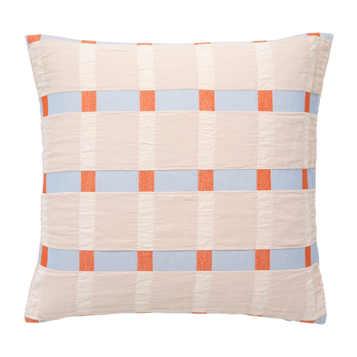 Asta pillowcase 60x60 cm - Pumkin orange-pale blush - Broste Copenhagen
