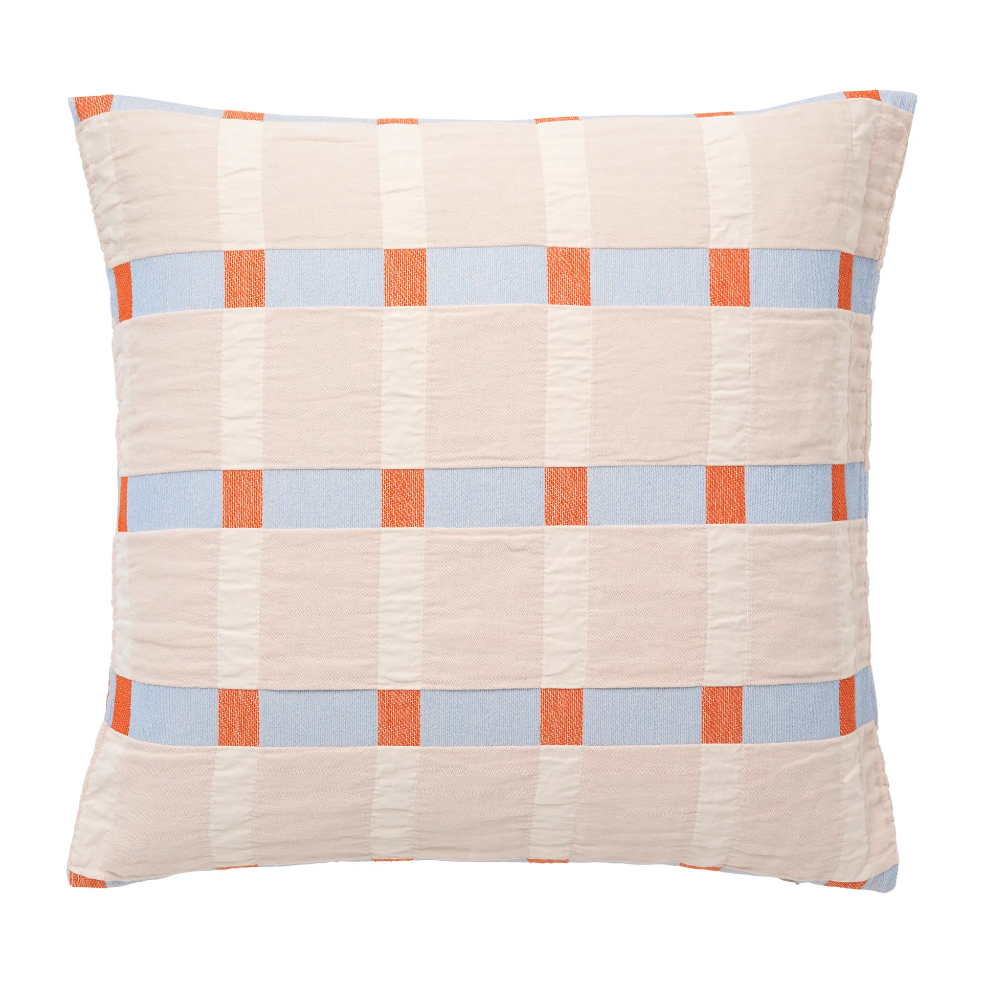 Asta pillowcase 60x60 cm, Pumkin orange-pale blush Broste Copenhagen