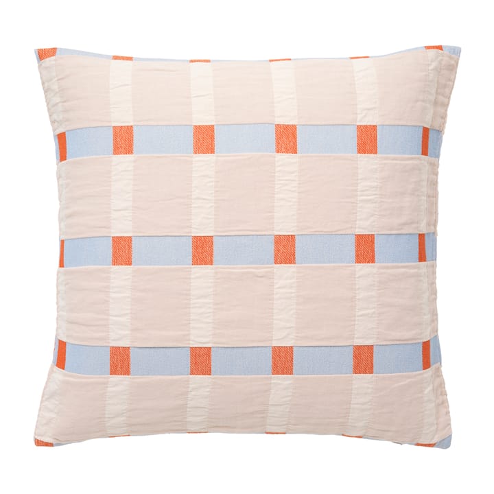 Asta pillowcase 60x60 cm, Pumkin orange-pale blush Broste Copenhagen
