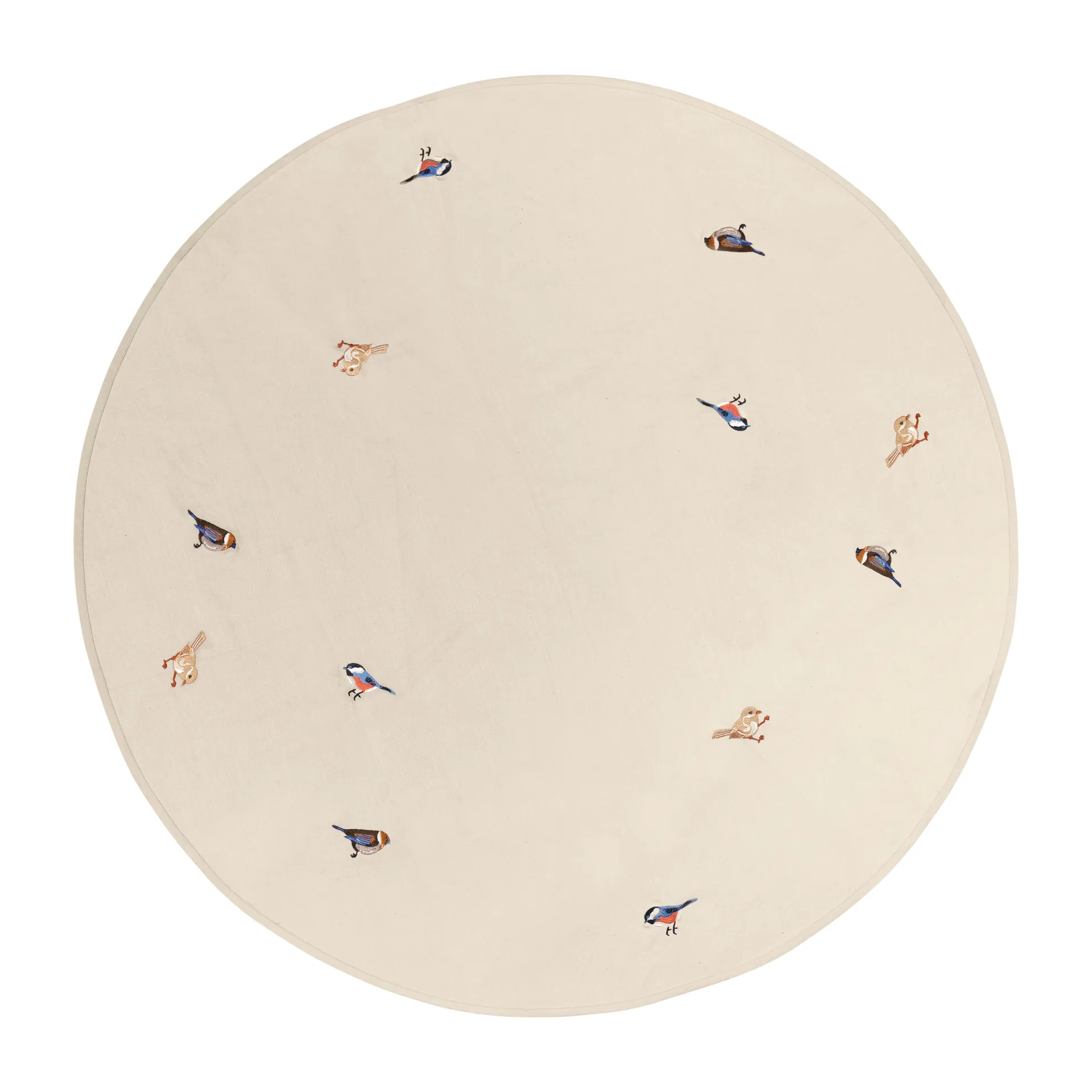 Bird Christmas tree rug, Brazilian sand Broste Copenhagen