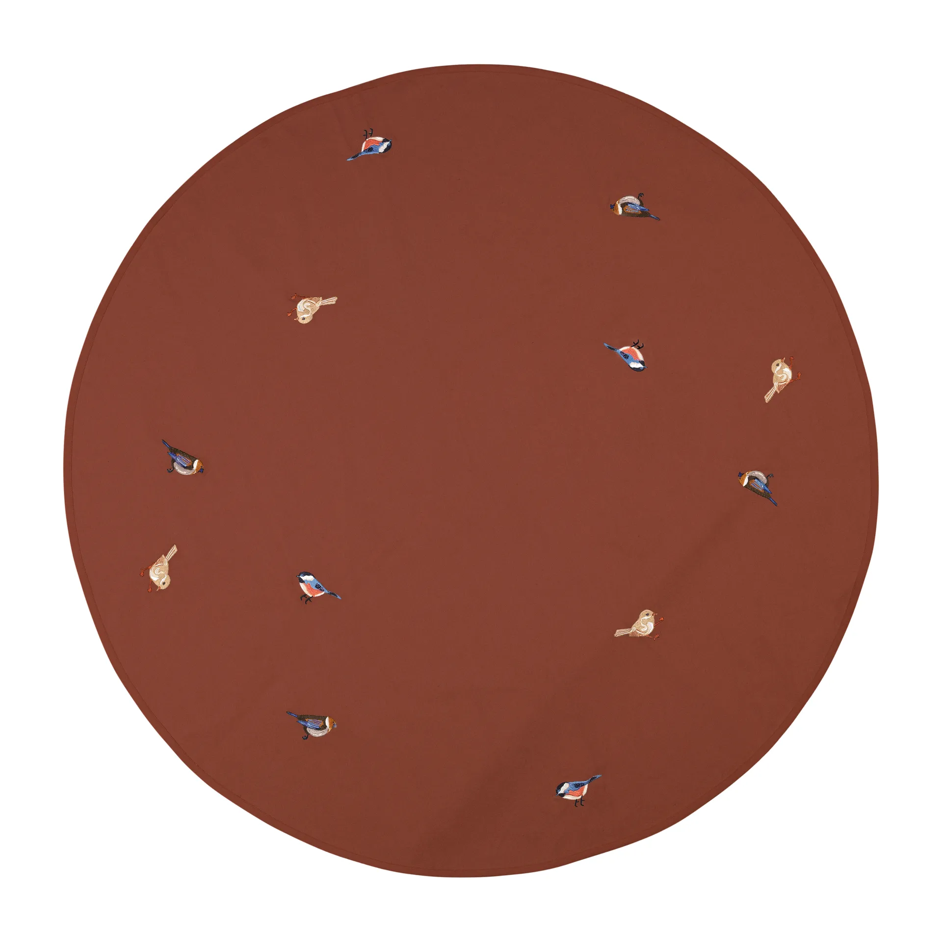 Bird Christmas tree rug, Smoked paprika Broste Copenhagen