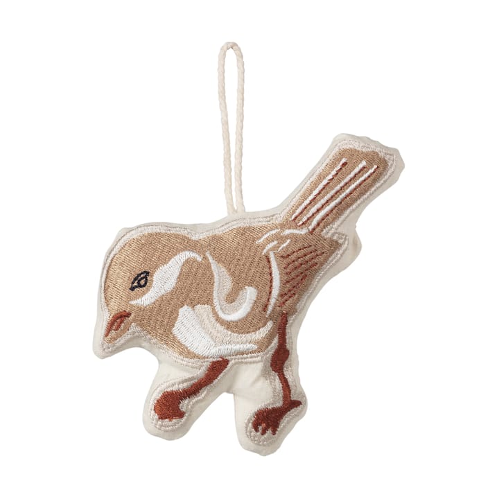 Bird hanging decorations 8x12 cm - Sand - Broste Copenhagen