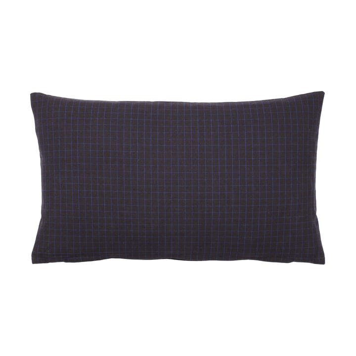 Bodil cushion cover 30x50 cm - Black-intense blue - Broste Copenhagen