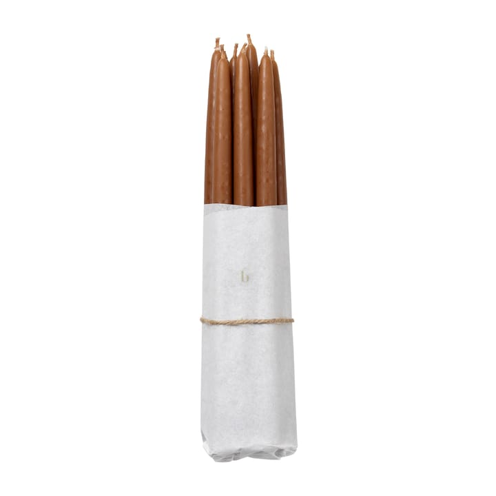 Broste Copenhagen dipped antique candles 10-pack - Mocca - Broste Copenhagen