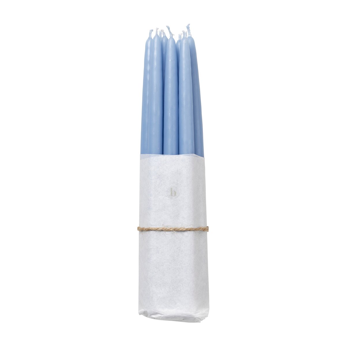 Broste Copenhagen dipped antique candles 10-pack Plain air, light blue