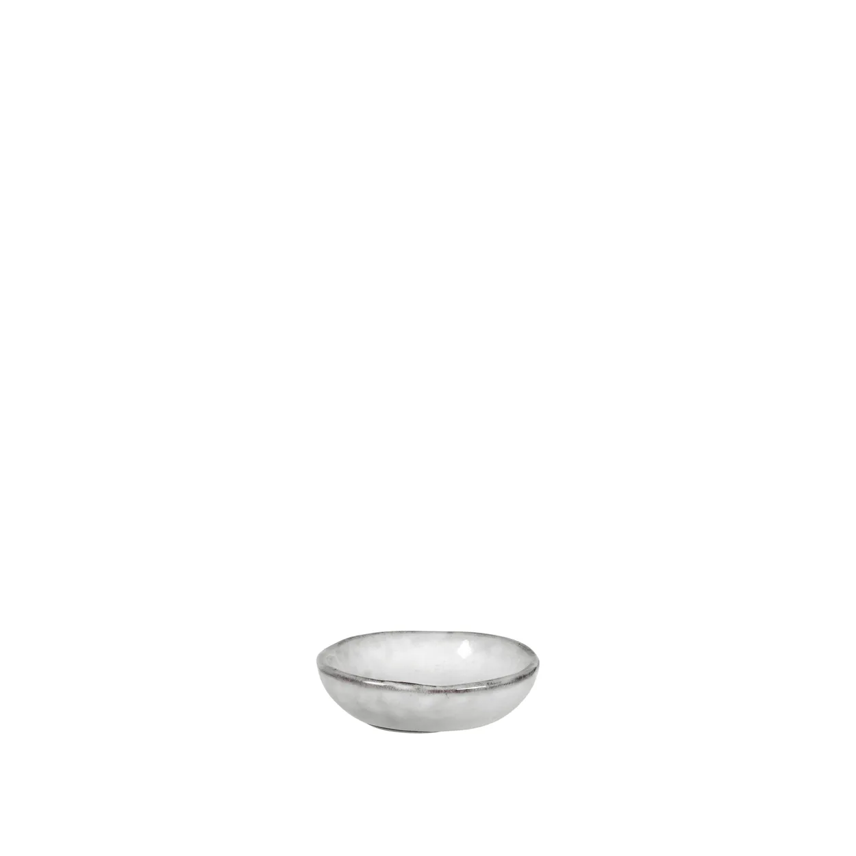Broste Copenhagen Butter Dish Nordic Sand o7 cm | Scandinavian Design | Serving bowls | White