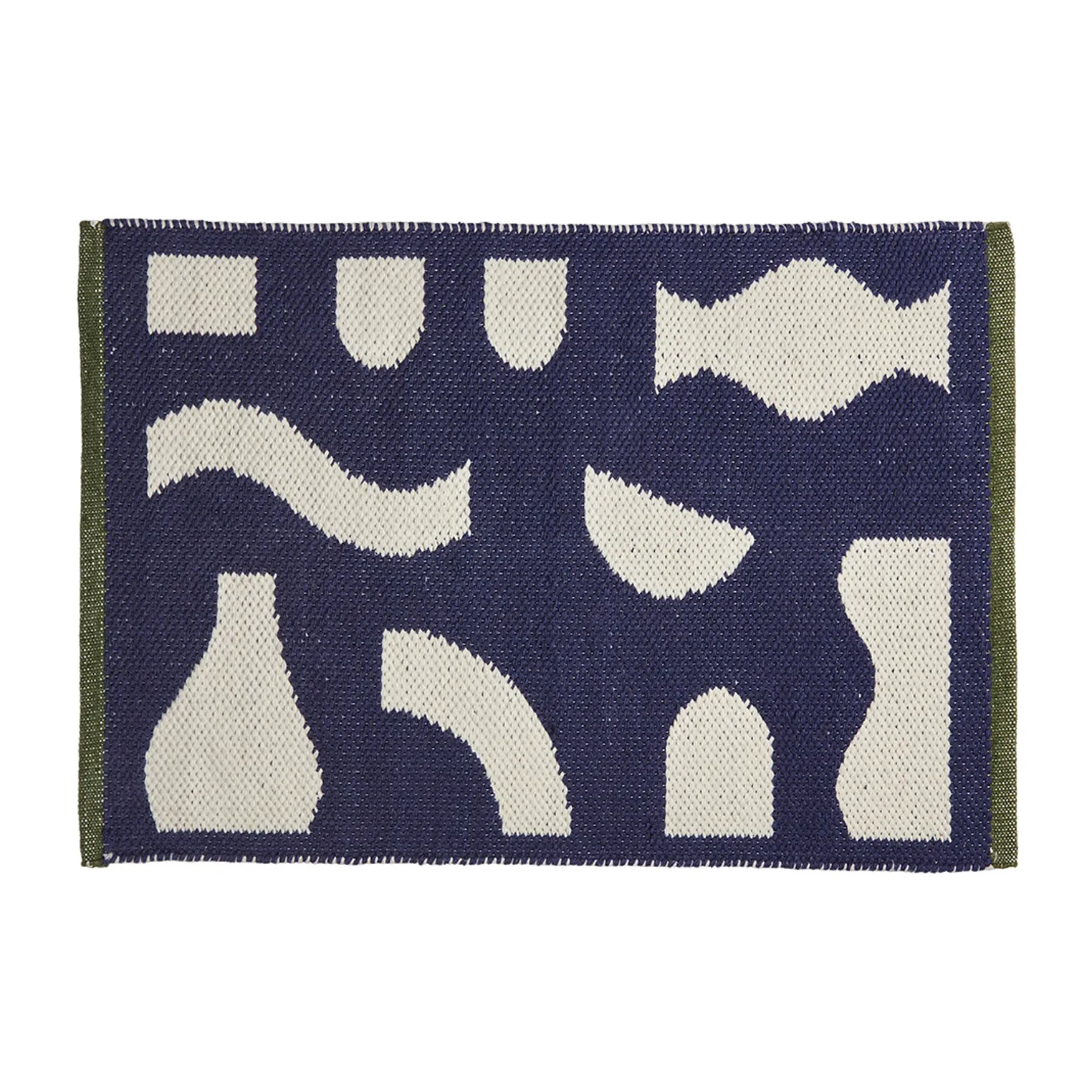 Ceres doormat 50x70 cm, Recycled pet blue Broste Copenhagen