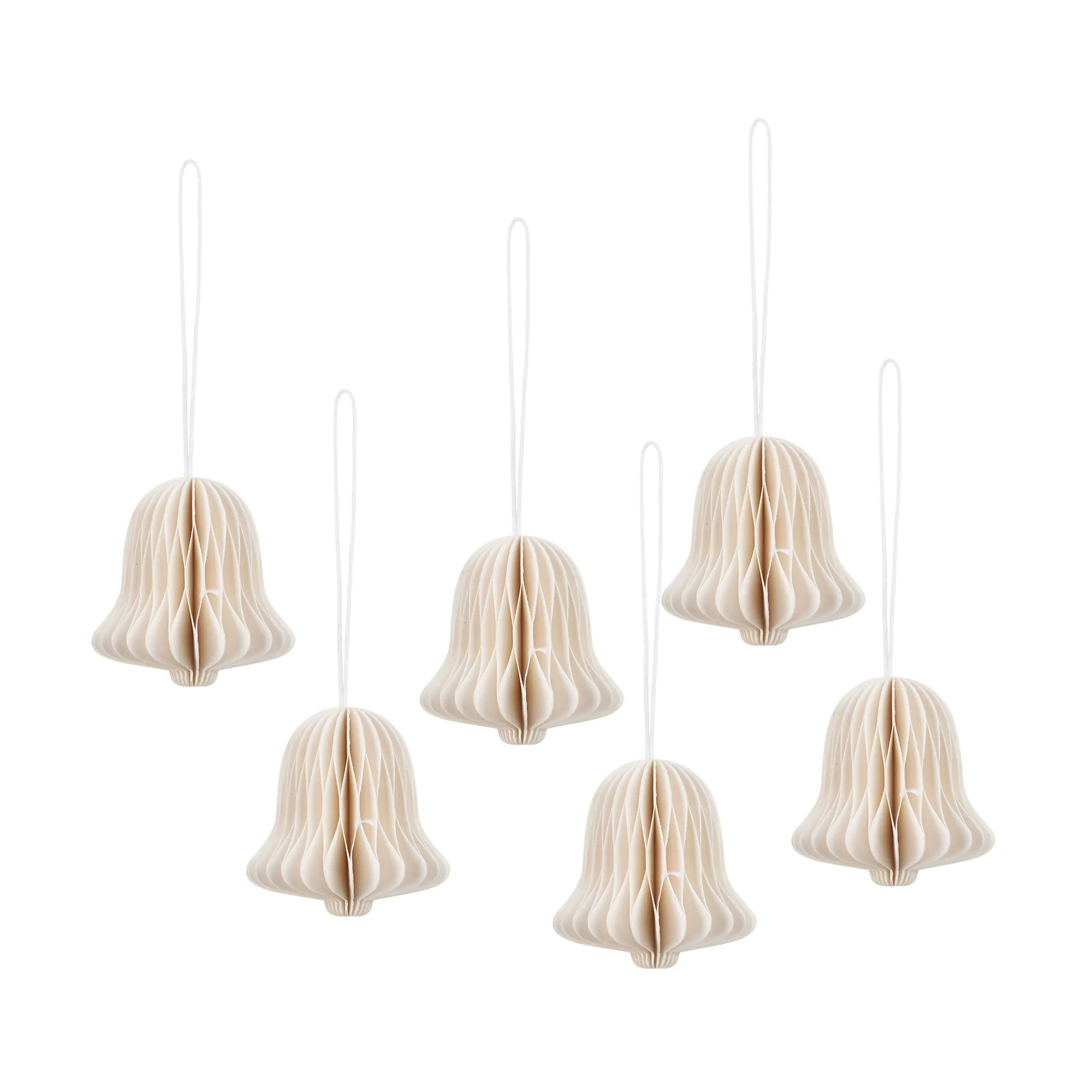 Chime bell Christmas tree decoration, Off white Broste Copenhagen