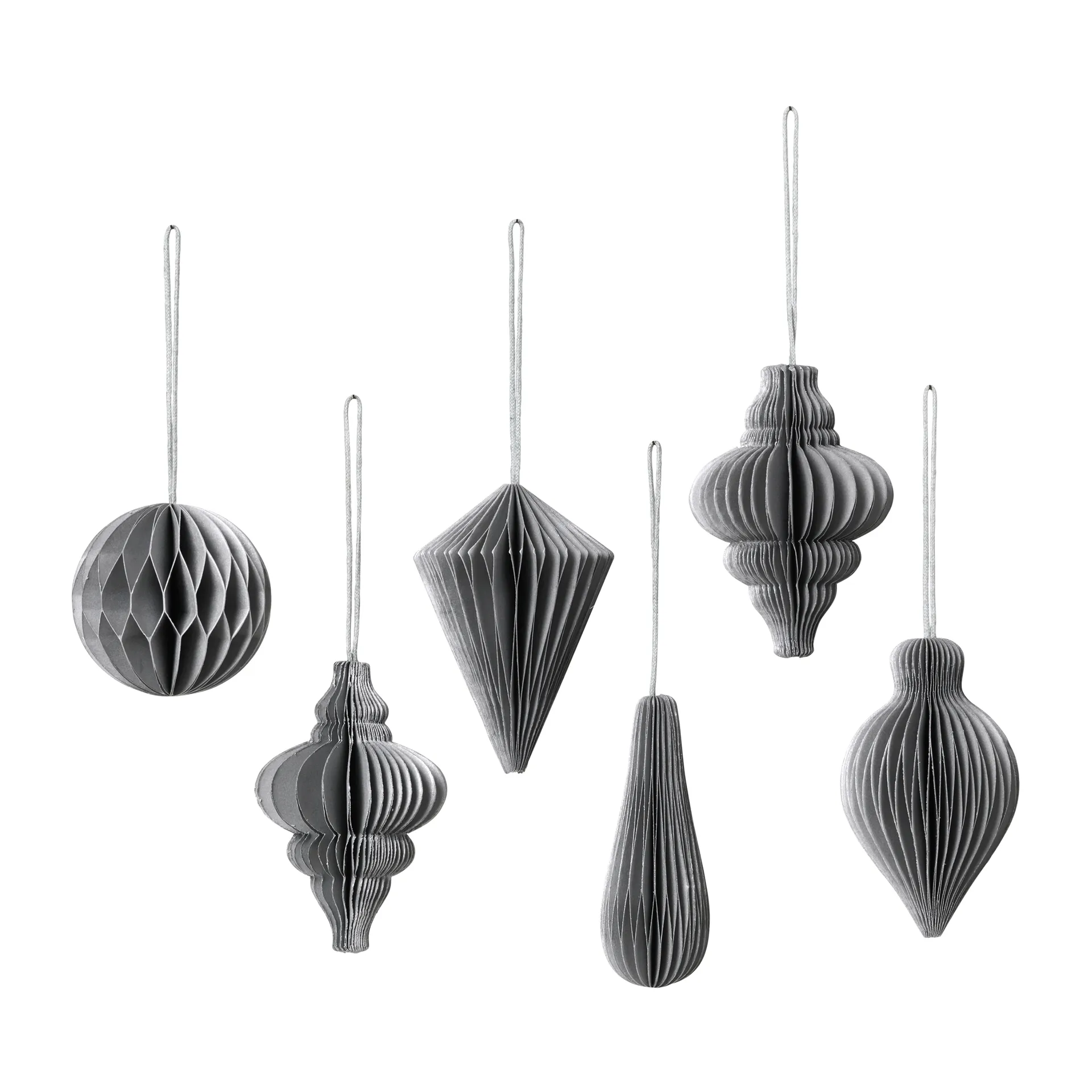 Christmas mix decoration 6-pack, Silver Broste Copenhagen
