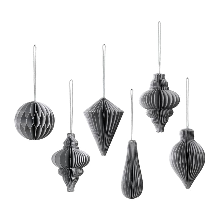 Christmas mix decoration 6-pack, Silver Broste Copenhagen