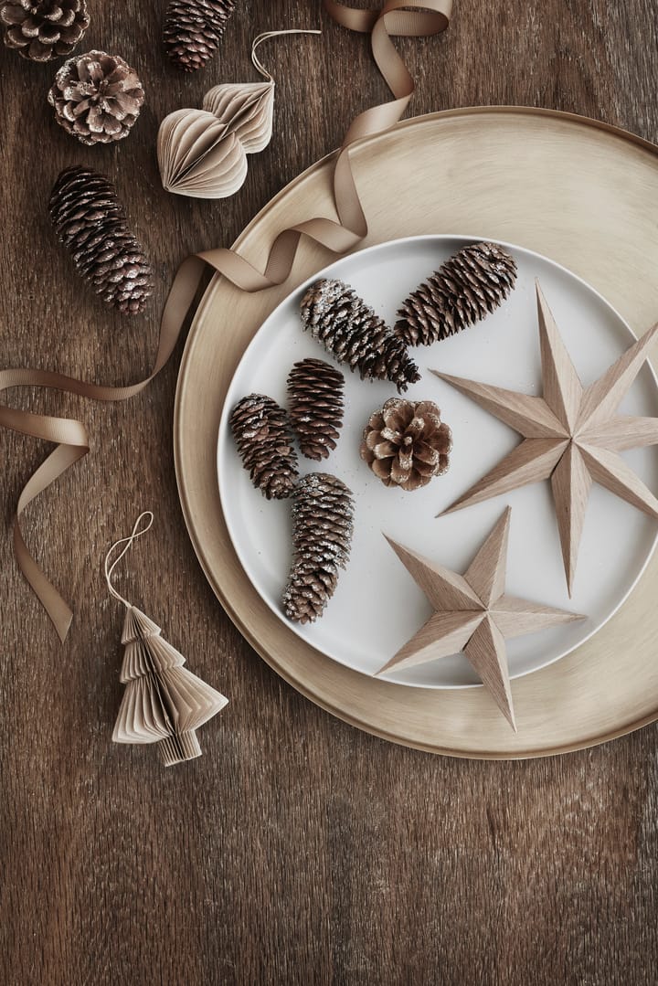 Christmas mix Tree Christmas bauble 2-pack - Natural brown - Broste Copenhagen