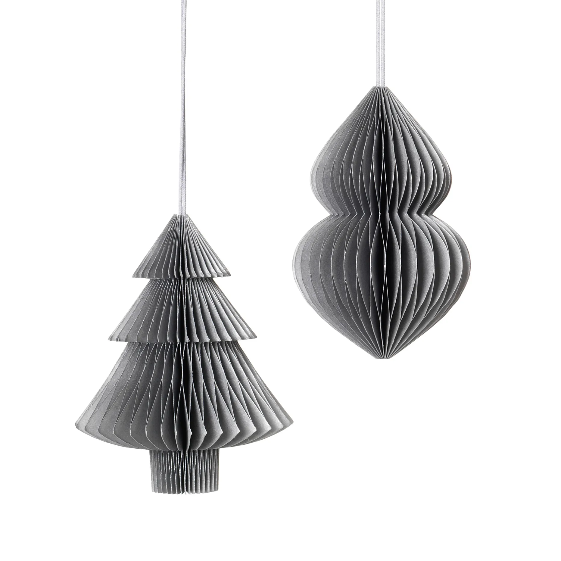 Christmas mix Tree Christmas bauble 2 pieces Silver Broste Copenhagen