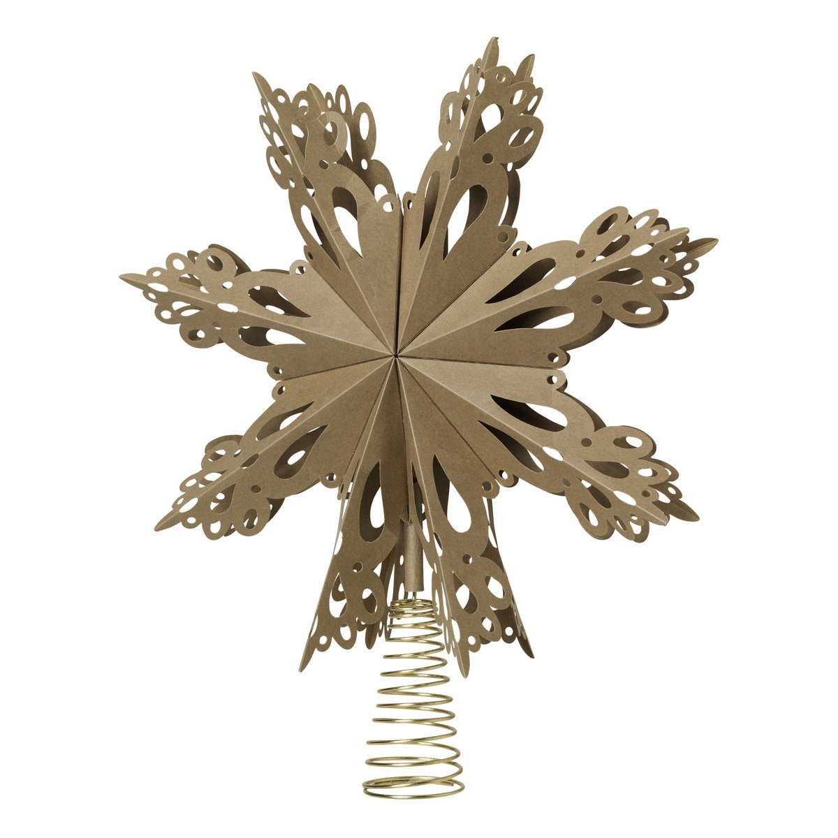 Broste Copenhagen Christmas star topper natural brown