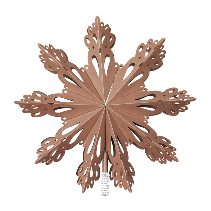 Christmas star tree topper Ø30 cm - Indian tan - Broste Copenhagen