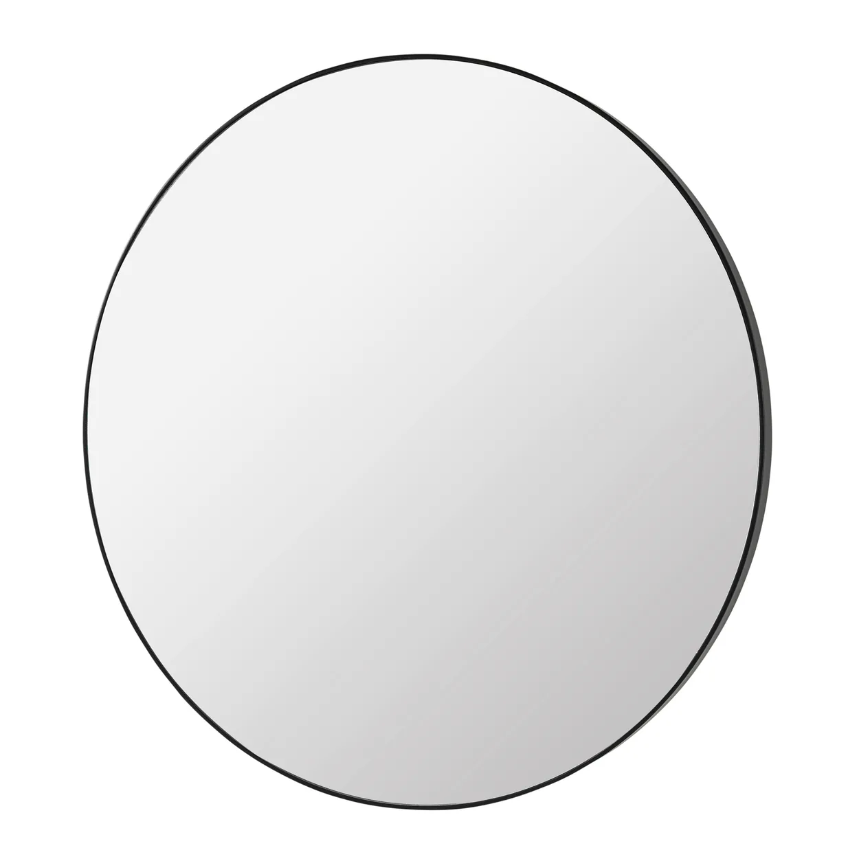 Broste Copenhagen Complete mirror black o 110 cm | Scandinavian Design | Round mirrors | Black