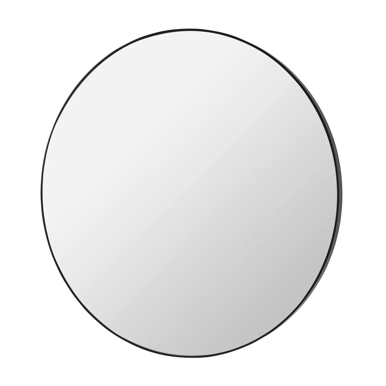 Broste Copenhagen Complete mirror black o 80 cm | Scandinavian Design | Round mirrors | Black