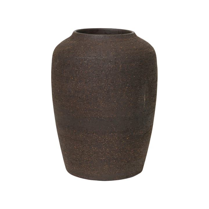 Cph Curve ceramic vase 24.5 cm - raw brown - Broste Copenhagen