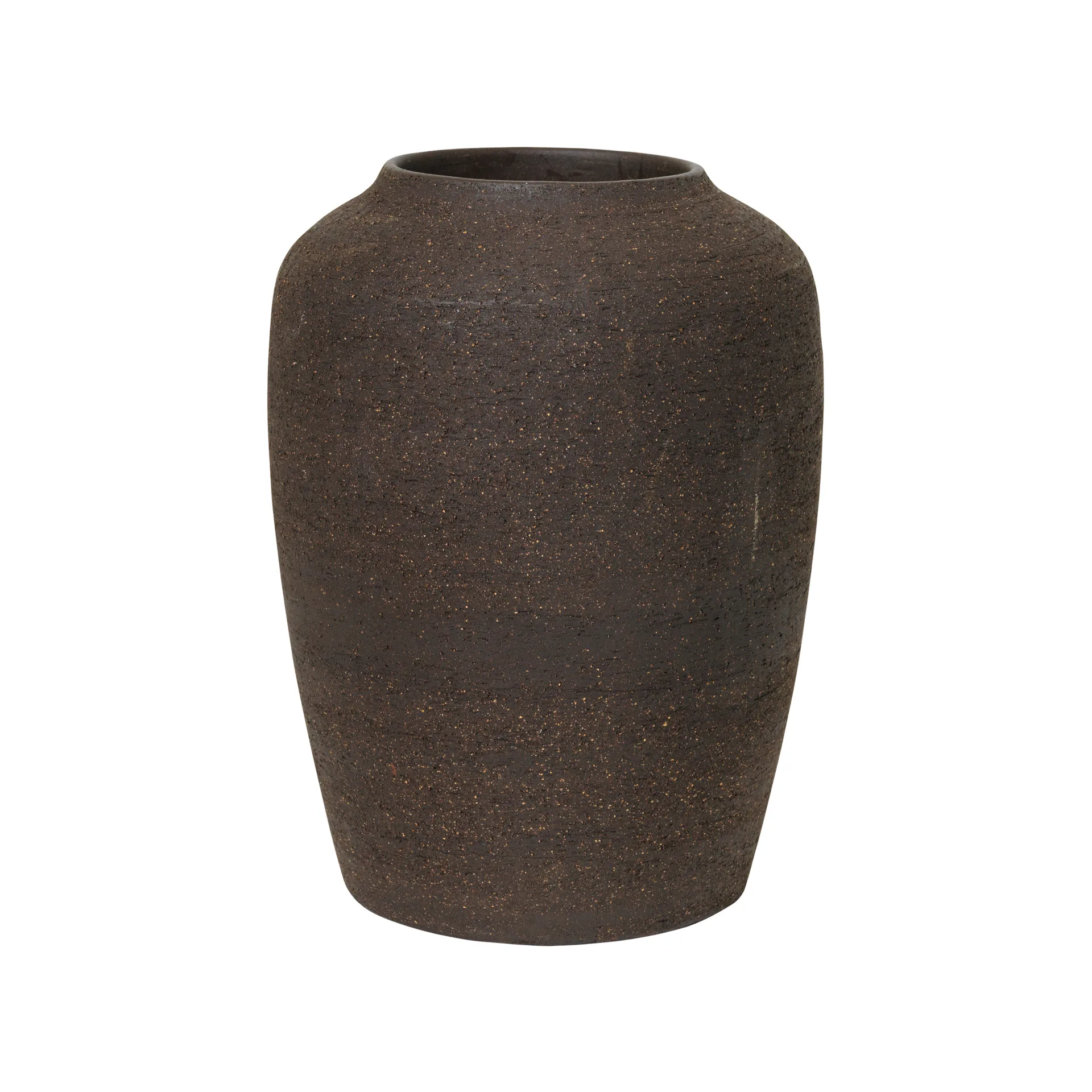 Cph Curve ceramic vase 24.5 cm, raw brown Broste Copenhagen