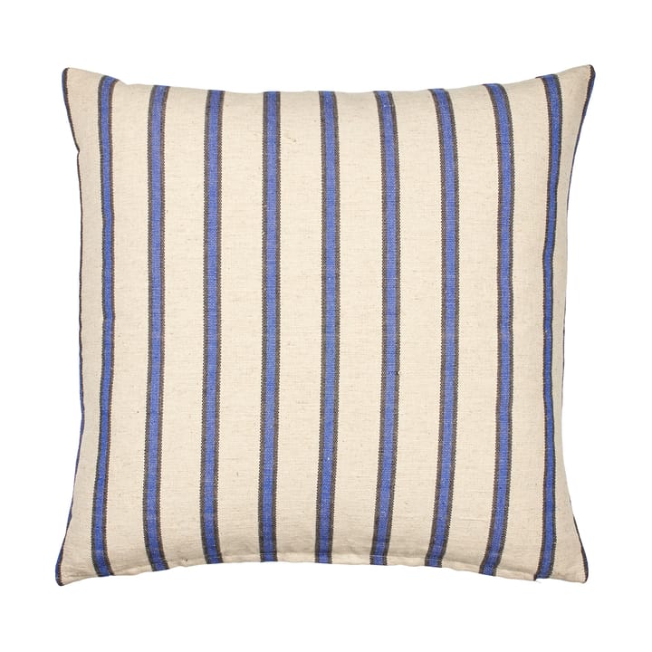 Dagmar cushion cover 50x50 cm - Off white-intense blue - Broste Copenhagen