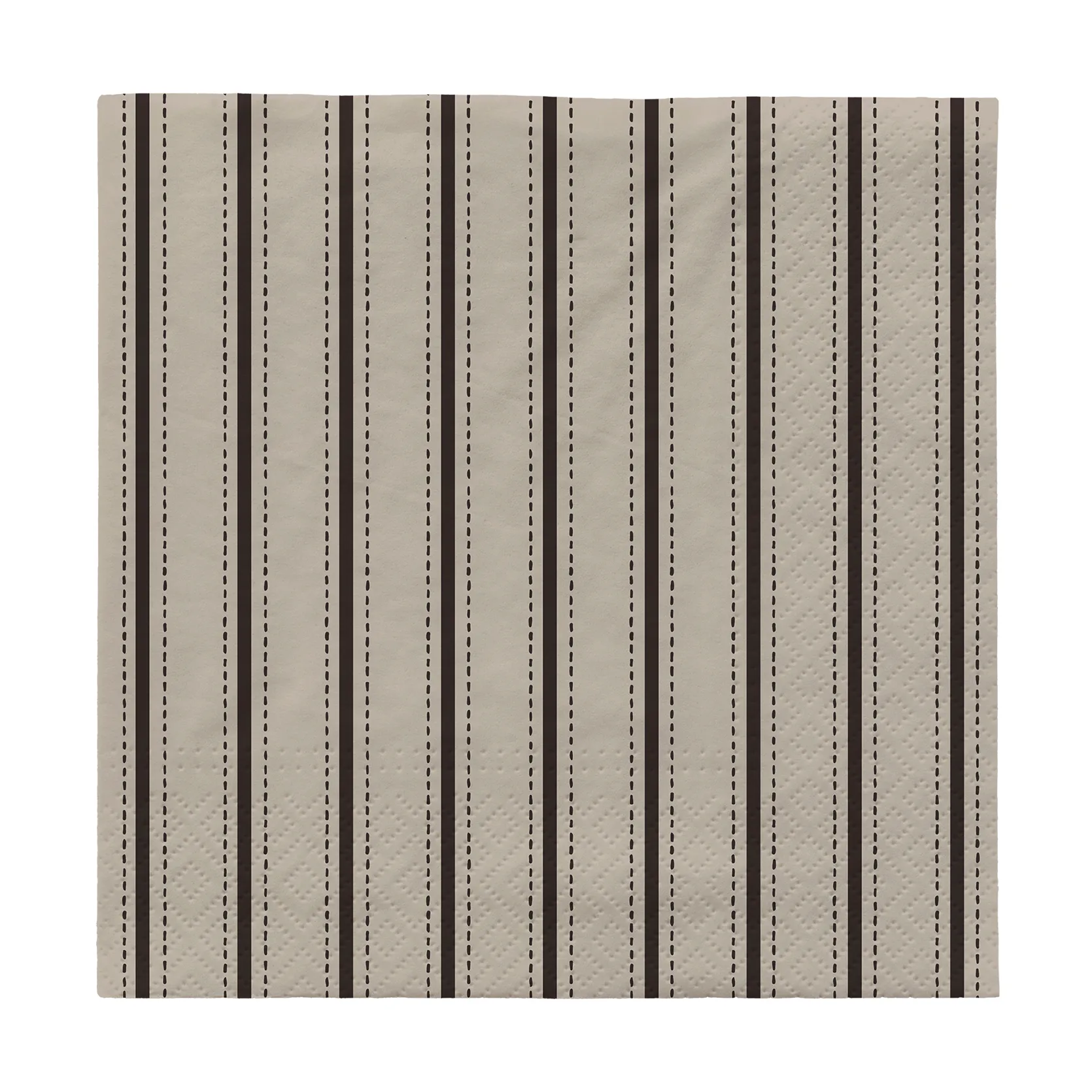 Dolly paper napkins 33x33 cm 20-pack, Black-off white Broste Copenhagen