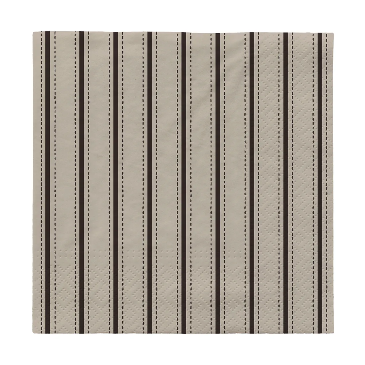 Broste Copenhagen Dolly paper napkins 33x33 cm 20-pack Black-off white