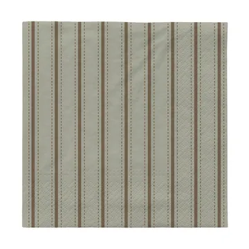 Dolly paper napkins 33x33 cm 20-pack - Desert sage-dark green - Broste Copenhagen