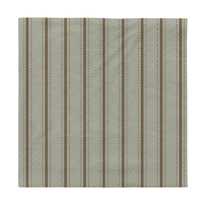 Dolly paper napkins 33x33 cm 20-pack - Desert sage-dark green - Broste Copenhagen