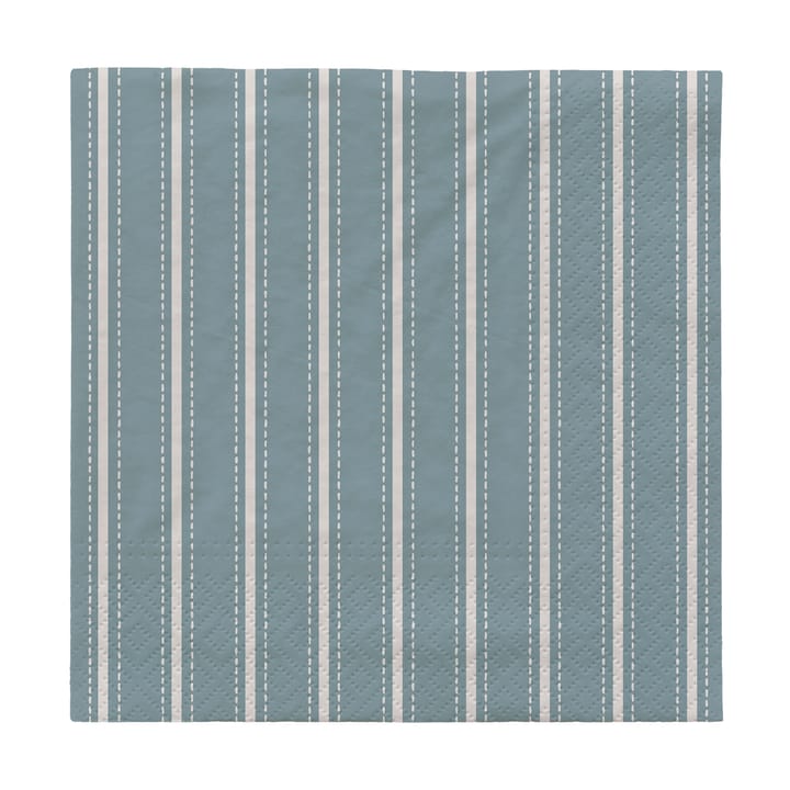 Dolly paper napkins 33x33 cm 20-pack - Light blue-white - Broste Copenhagen