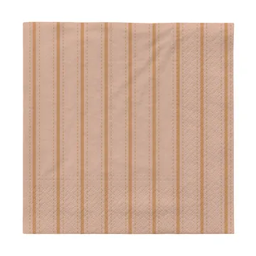 Dolly paper napkins 33x33 cm 20-pack - Soft pink-cinnamon sand - Broste Copenhagen