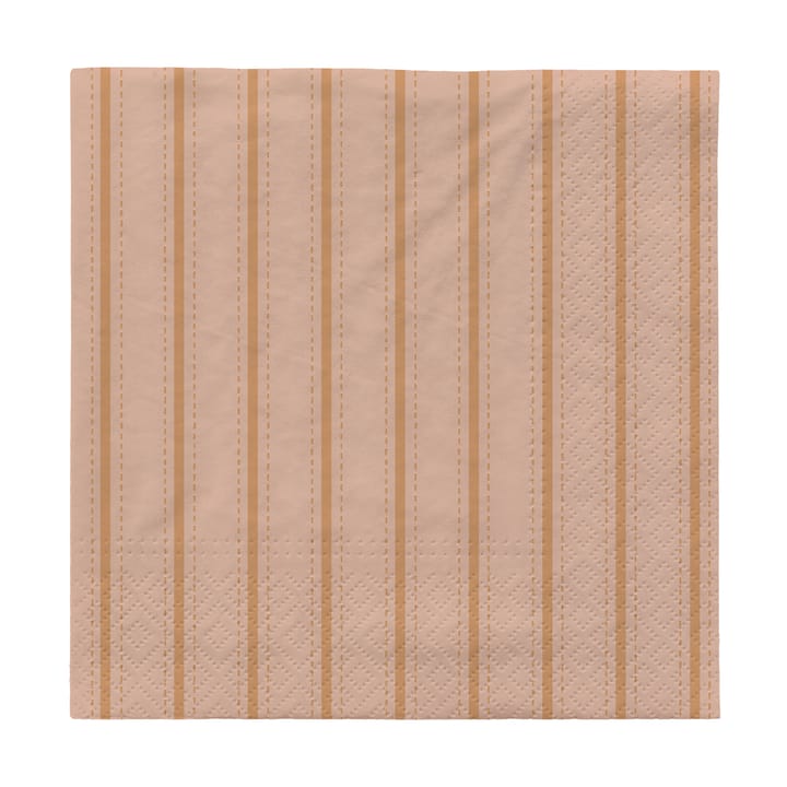 Dolly paper napkins 33x33 cm 20-pack - Soft pink-cinnamon sand - Broste Copenhagen