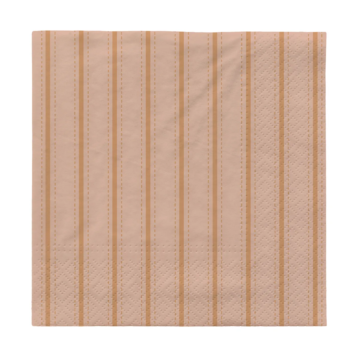 Broste Copenhagen Dolly paper napkins 33x33 cm 20-pack Soft pink-cinnamon sand