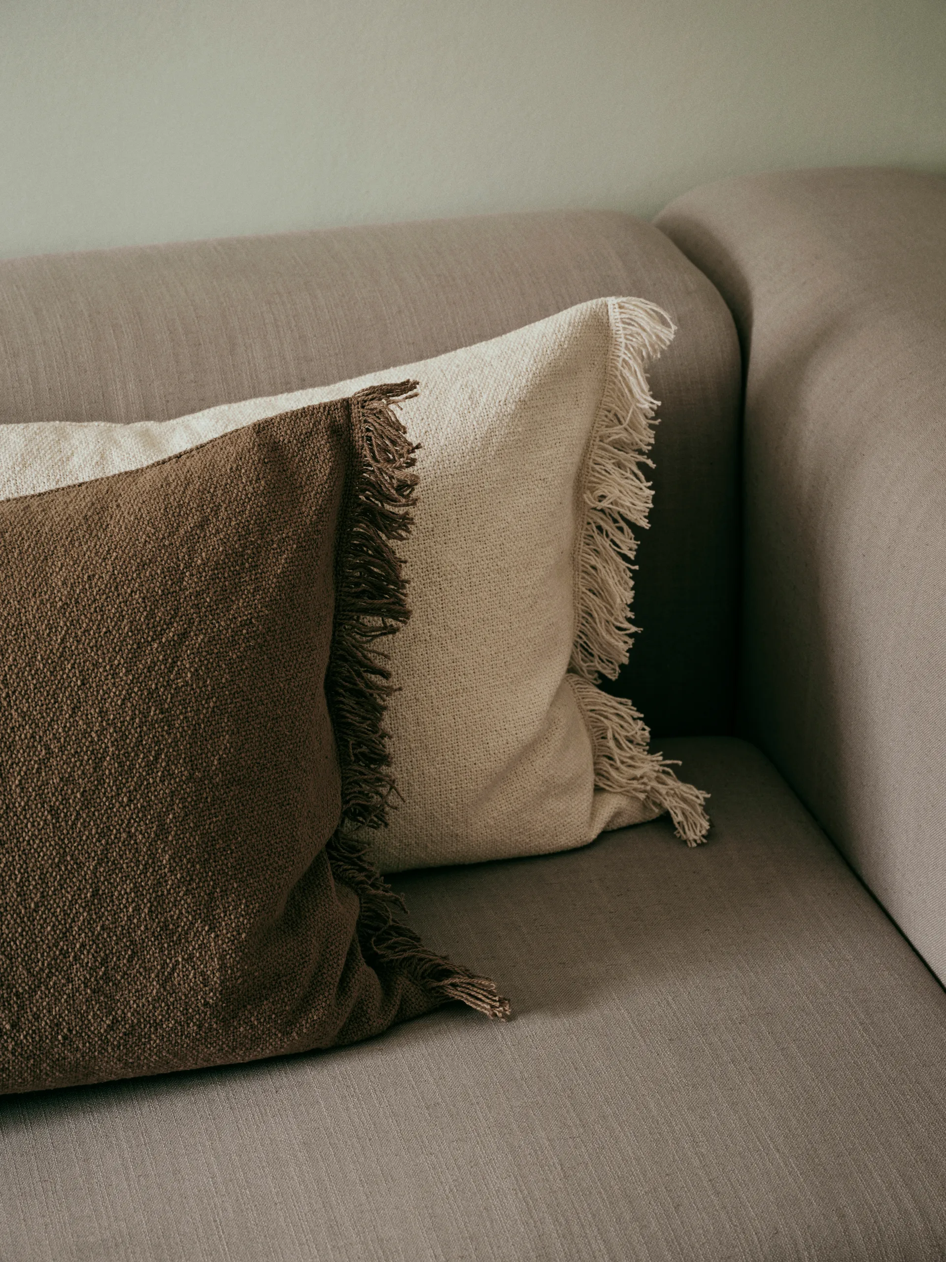 Ebba cushion cover, Brown kelp, 40x60 cm Broste Copenhagen