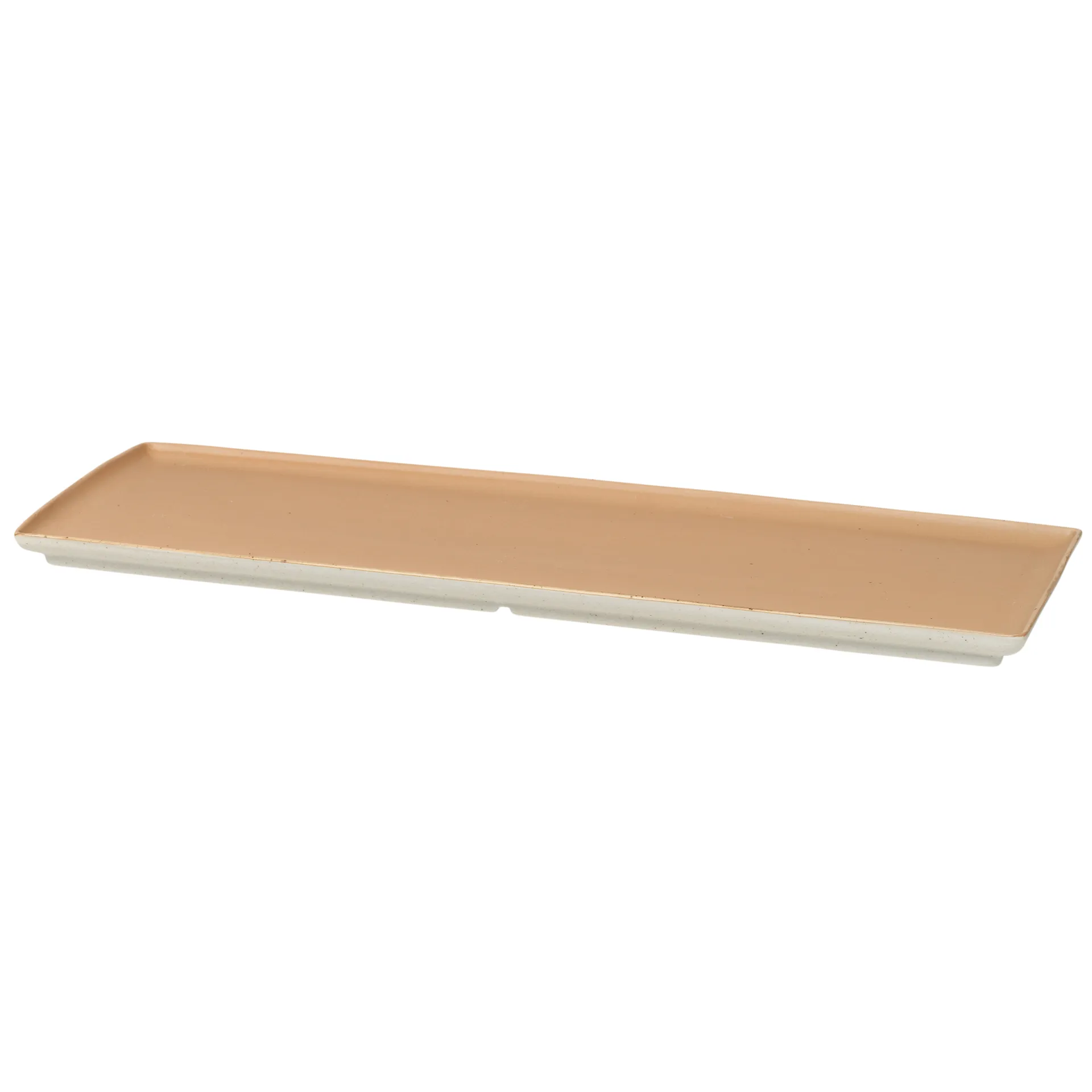 Eli plate 12x34 cm, matte light camel Broste Copenhagen