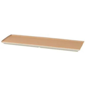 Eli plate 12x34 cm - matte light camel - Broste Copenhagen
