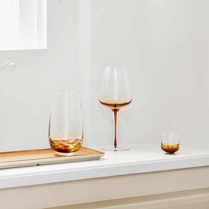 Eli plate 12x34 cm, matte light camel Broste Copenhagen