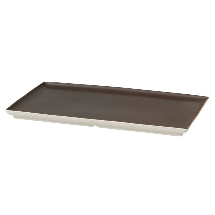 Eli plate 15x26 cm - matte charcoal - Broste Copenhagen