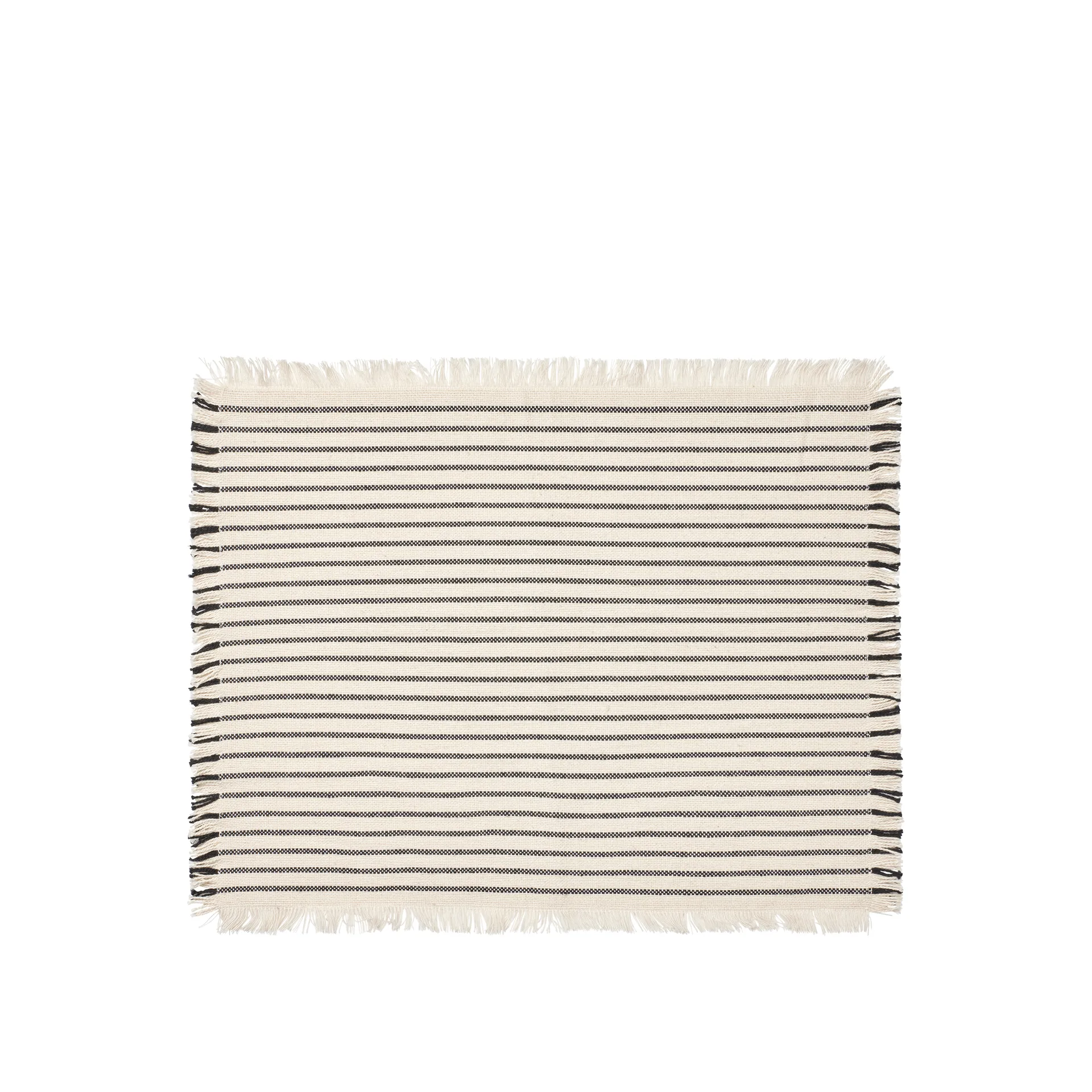 Elouise placemat 41.5x32 cm bone, Bone-white black Broste Copenhagen