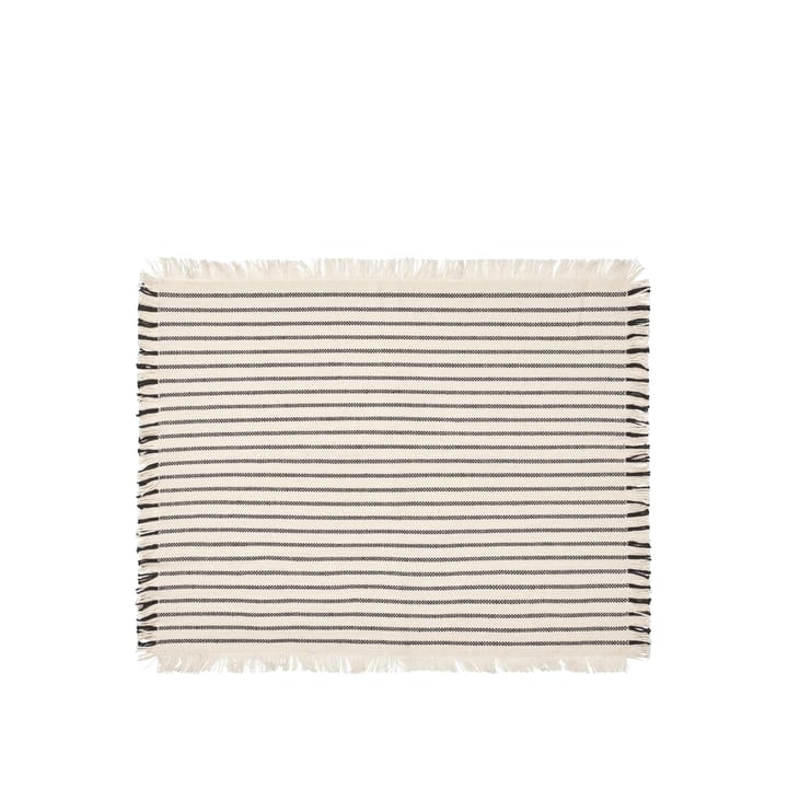 Elouise placemat 41.5x32 cm bone - Bone-white black - Broste Copenhagen