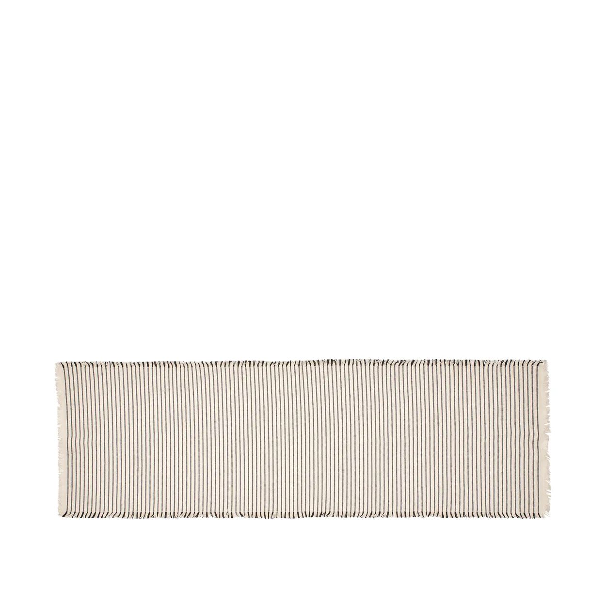 Broste Copenhagen Elouise runner 140 cm Bone-white black