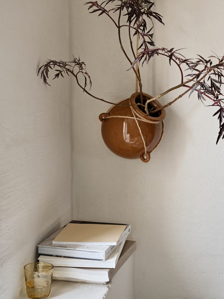 Eya hanging flower pot Ø22 cm - Brown - Broste Copenhagen