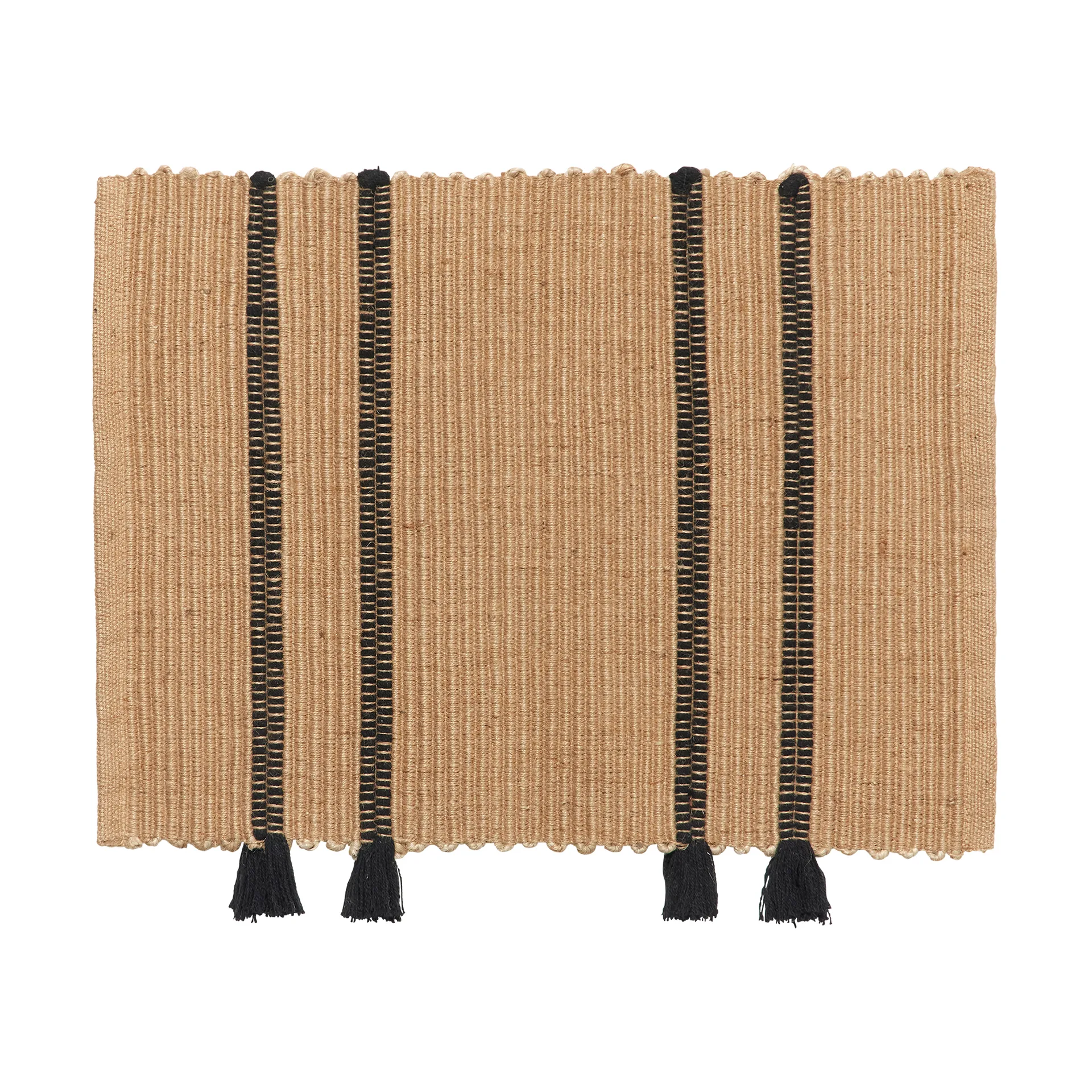 Ezra door mat 50x70 cm, Natural-black Broste Copenhagen