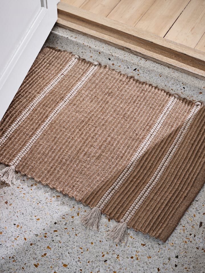 Ezra door mat 50x70 cm - Natural-off white - Broste Copenhagen