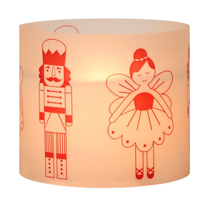 Fairy Tale candle 8 cm, White-red Broste Copenhagen