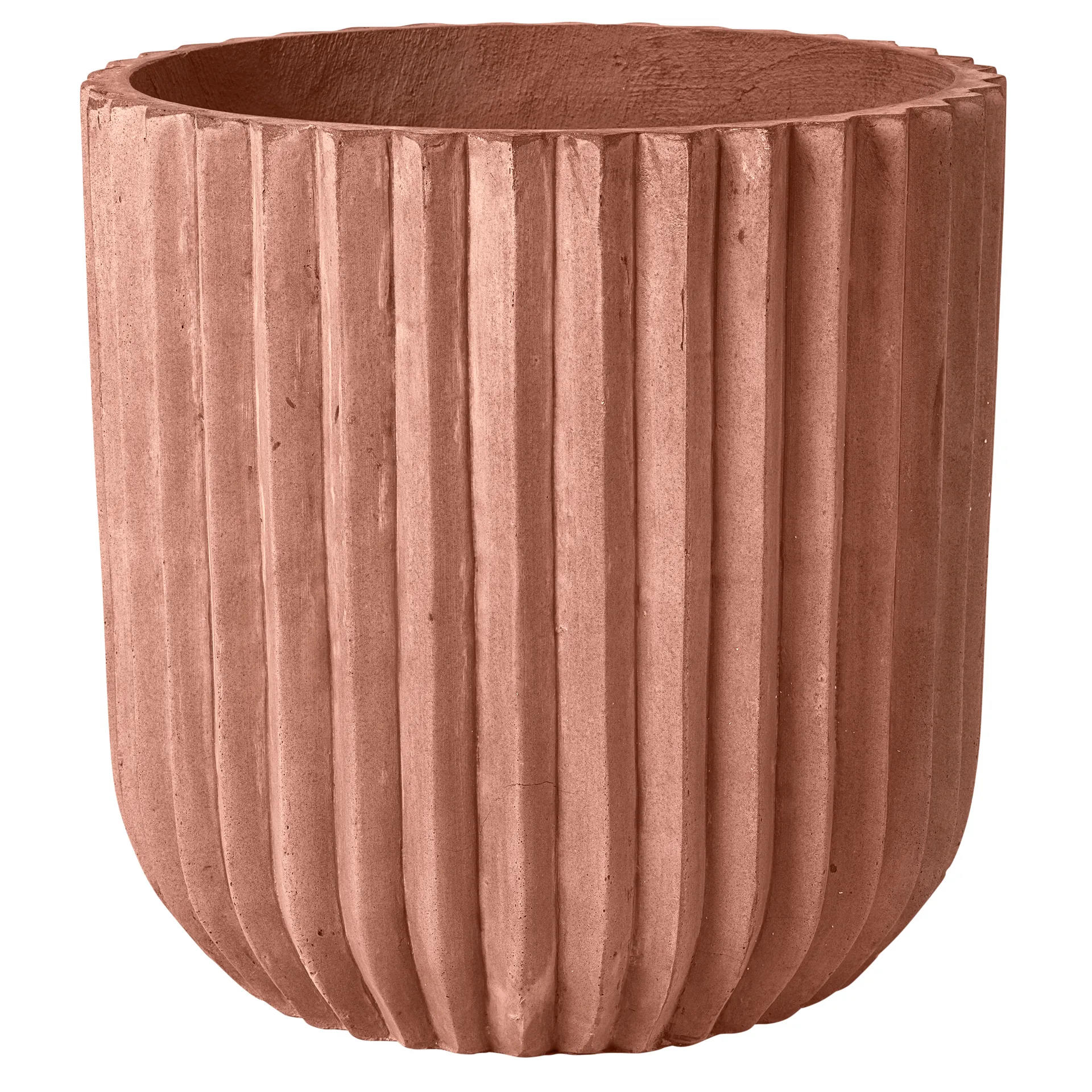 Fiber flower pot Ø50 cm, Terracotta Broste Copenhagen