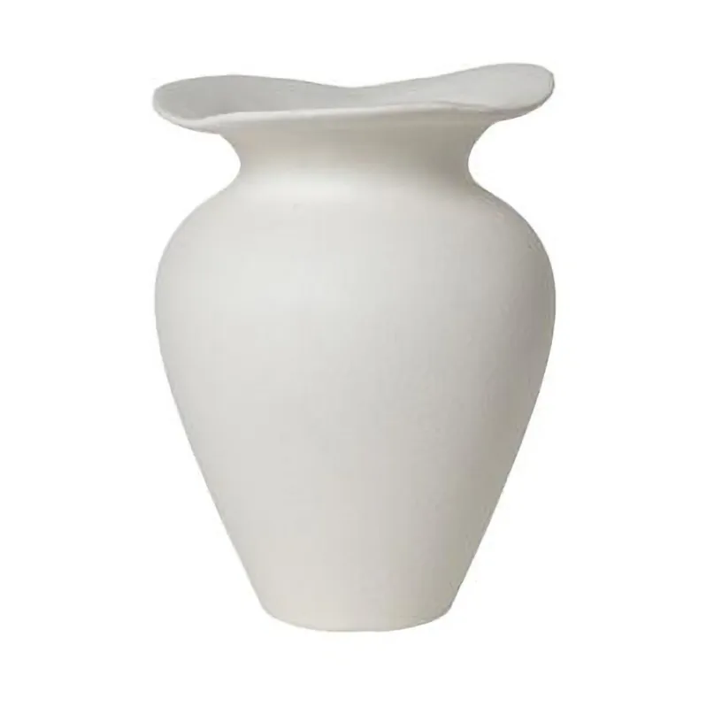 Broste Copenhagen Florentina vase S 22.5 White | Scandinavian Design | Vases | White