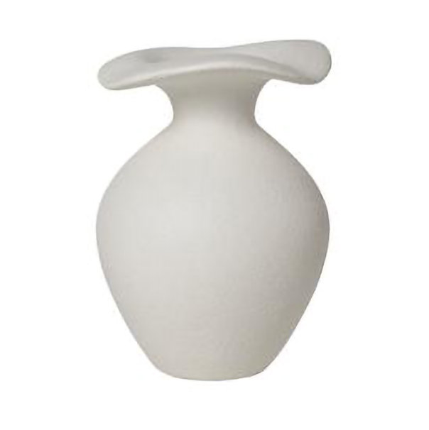 Broste Copenhagen Florentina Vase XS 14 cm White | Scandinavian Design | Vases | White