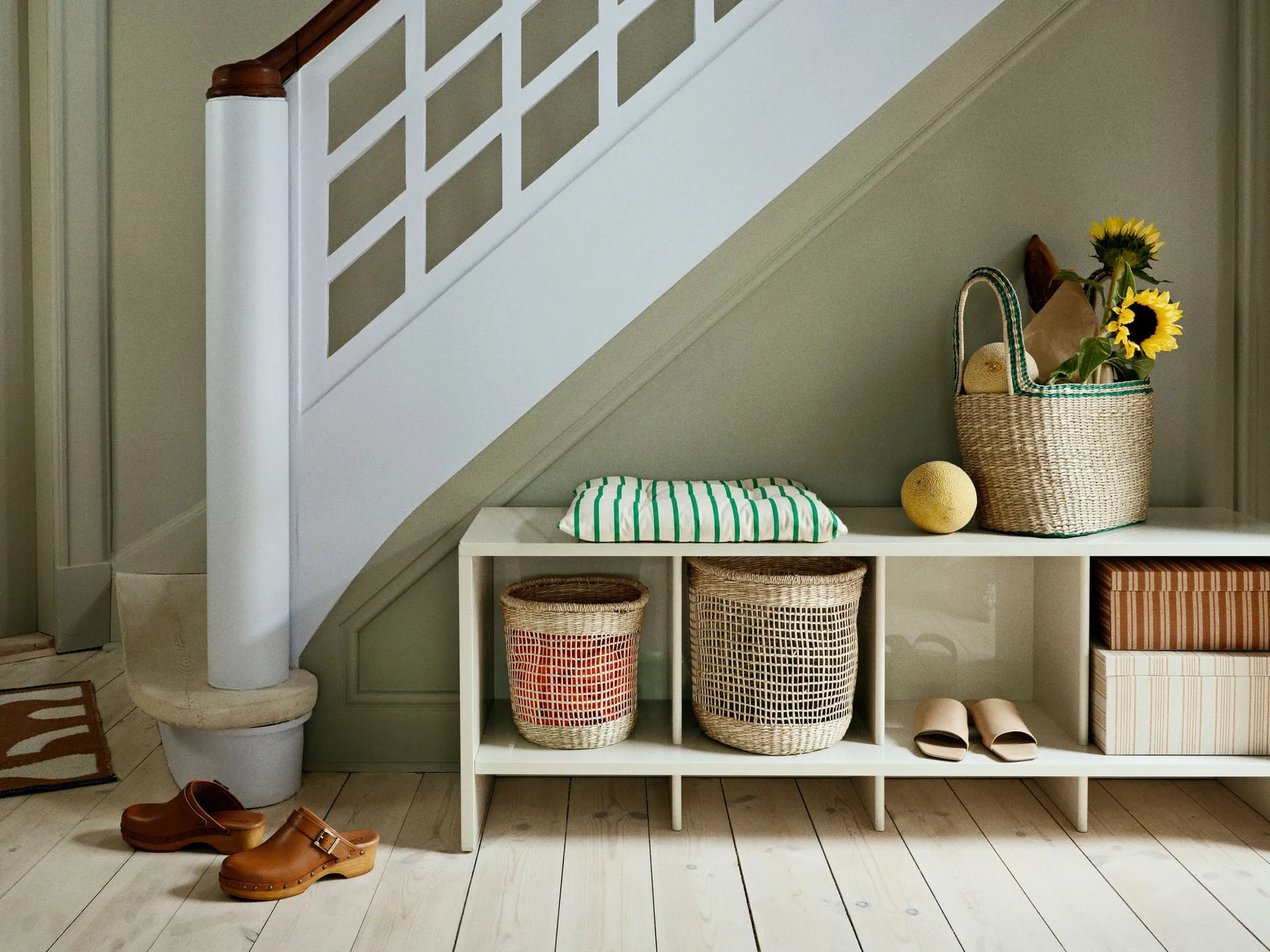 Franca seat cushion 42x44 cm, Jelly green Broste Copenhagen