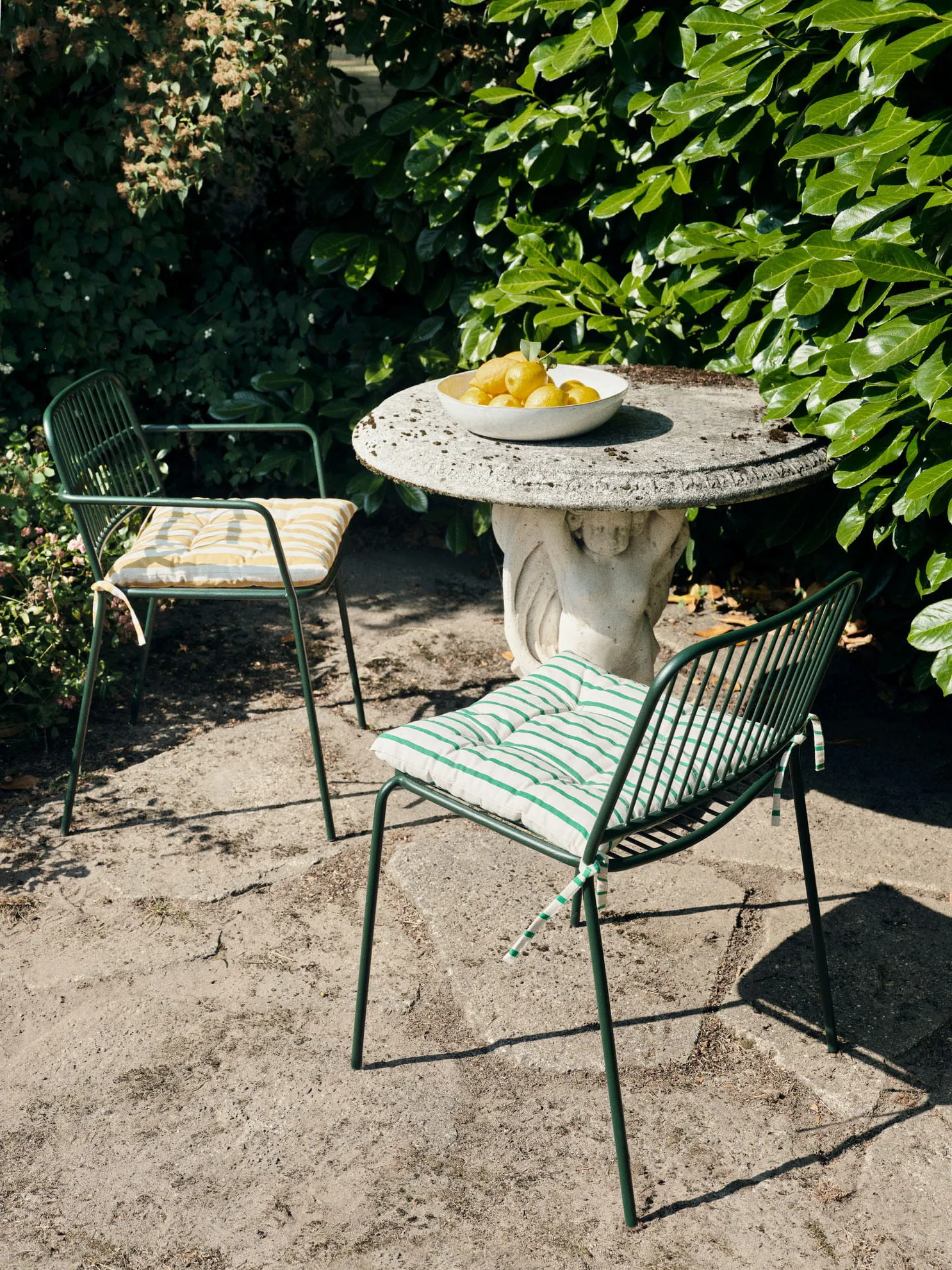 Franca seat cushion 42x44 cm, Jelly green Broste Copenhagen